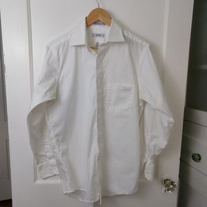 Izod white button up dress shirt